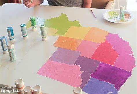 Colorful United States Map Tutorial Molly Maloy