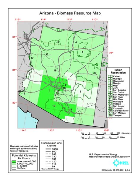 Arizona Solar Center Arizona Resource Maps Wind Pv Collocated