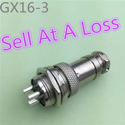 1setlot Gx16 3 Pin Male And Female L71 Diameter 16mm Wire Panel Connector Circular Connector