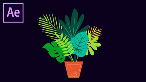 Easy Plant Animation Dynamically In After Effects Tutorial After