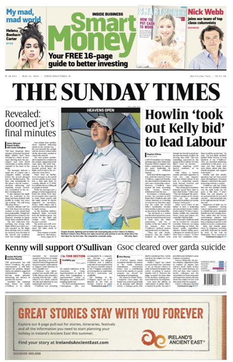 Breaking news, features, analysis and debate plus audio and video content from england, scotland, wales and northern ireland. Sunday's Irish newspaper front pages (UK and supplement covers too) | Buzz.ie