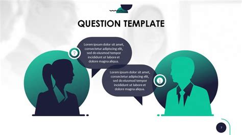 Creative Question And Answer Free Powerpoint Template