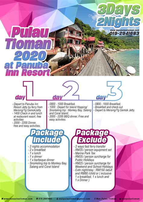The vessel pulau tioman (imo: (2020) Pakej Pulau Tioman 3 Hari 2 Malam - Panuba Inn ...