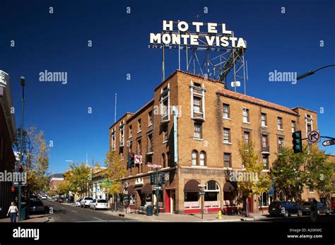 San Francisco Street Historic Centre Flagstaff Arizona Usa Stock Photo