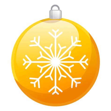 Shiny Yellow Christmas Ornament Icon Transparent Png Svg Vector File