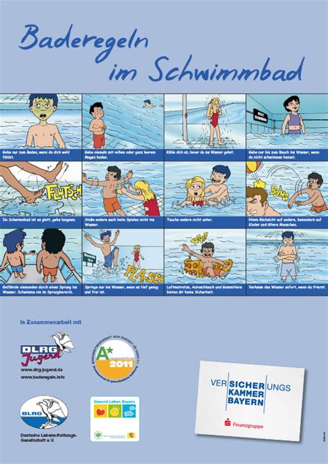 Die baderegeln liegen in vielen verschiedenen sprachen vor, wie z.b. Bade- & Eisregeltrainings - DLRG Ortsverband Weißenburg e.V.