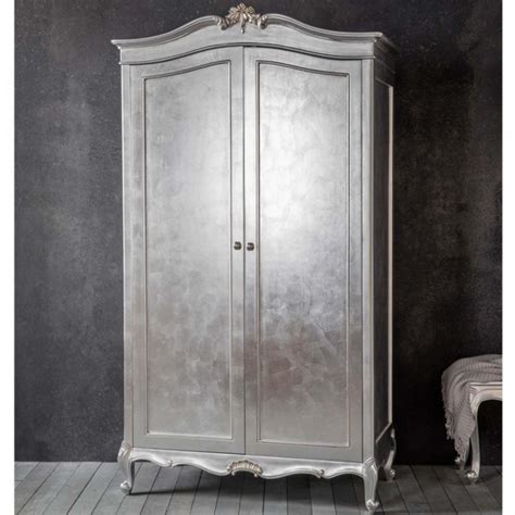 Check out our shabby chic wardrobe selection for the very best in unique or custom, handmade pieces from our dressers & armoires shops. Chic Silver 2 Door Shabby Chic Wardrobe | HomesDirect365