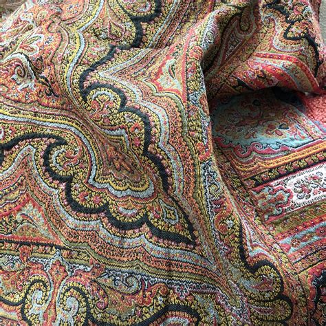 Antique Wool Paisley Cloth Chairish