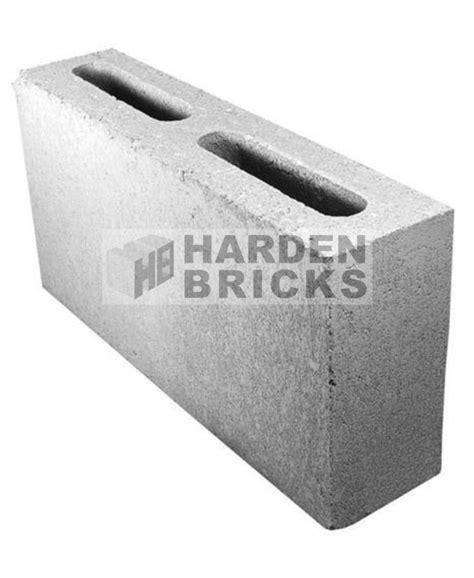 Rectangular 2 Cavities Hollow Concrete Block For Construction 390
