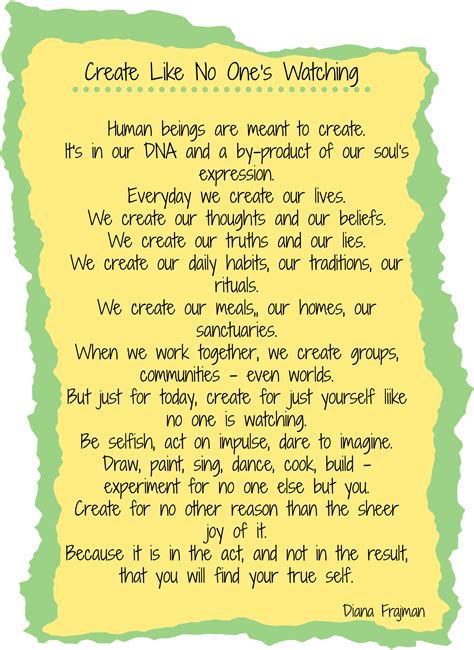 Create Like No One’s Watching