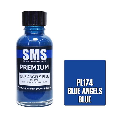 Sms Pl174 Blue Angels Blue Fs15050 Premium Acrylic Laquer Gloss Paint