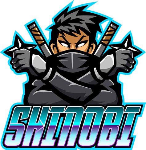 Shinobi Esport Mascot Logo Design By Visink Thehungryjpeg
