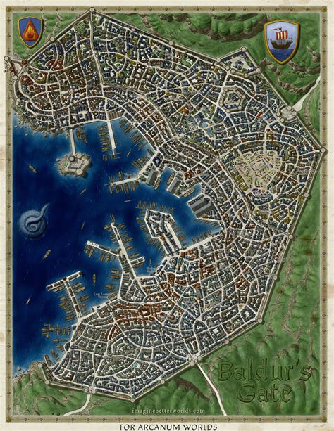 Baldurs Gate City Map East Asia Map