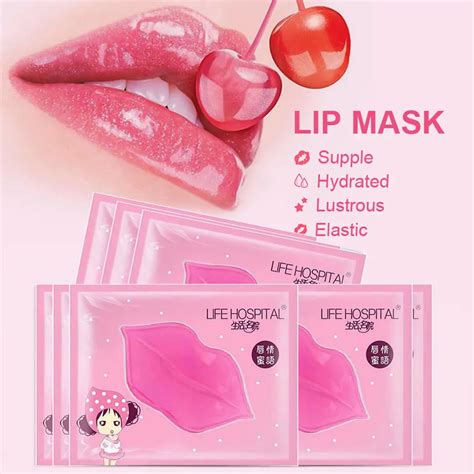 10pcs Lip Mask Pads Moisture Essence Anti Ageing Wrinkle Patch Pad Gel Lips Care Enhancer Gel