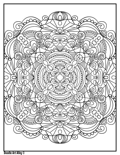 Free printable & coloring pages. Symmetry Coloring Pages - DOODLE ART ALLEY