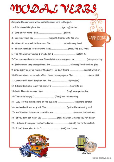 English Worksheets Modal Verbs Worksheets Page Hot Sex Picture My Xxx