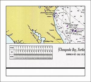 Chesapeake Bay Nautical Chart Nautical Chart Chesapeake Bay Etsy