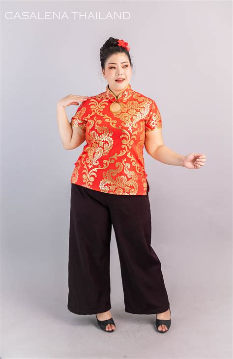 21 เสื้อ คอ จีน ผู้หญิง ไซส์ ใหญ่ 112023 Vik News