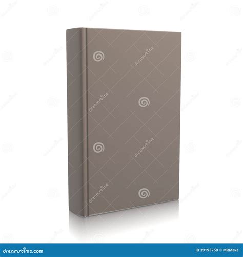 Brown Book Single Closed Upright White Background Stock Illustrations