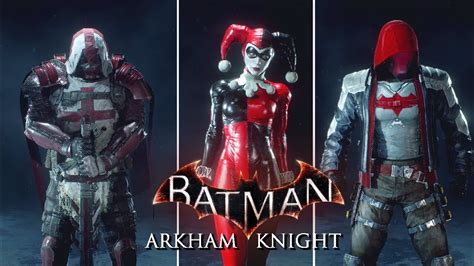 Batman Arkham Knight All Playable Characters Skins Youtube