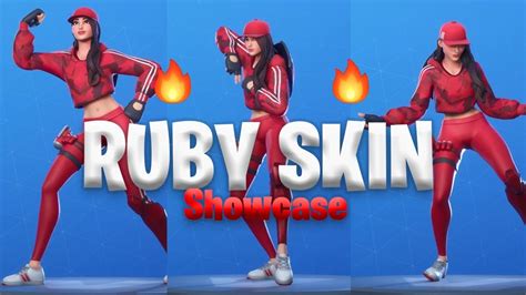 Fortnite Leaked Ruby Skin Showcase Youtube