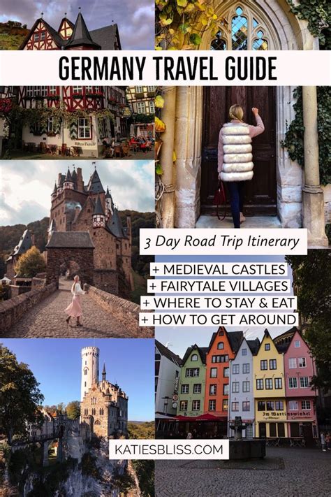 Germany Travel Guide With Pictures And Text Overlaying It