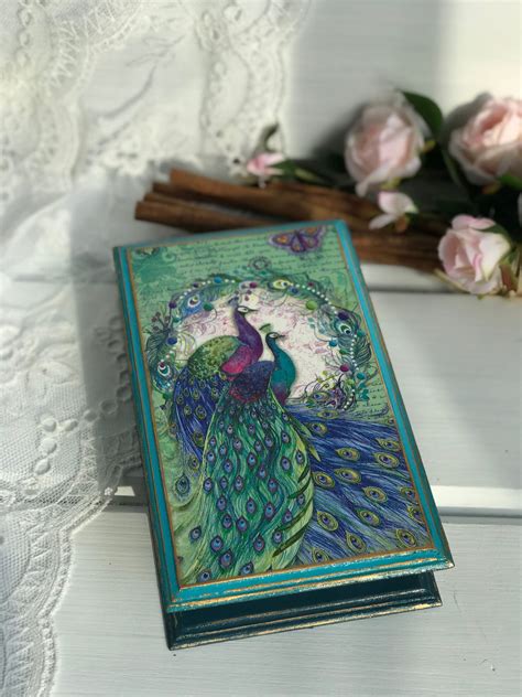 Peacock Jewelry Box Christmas Unique T For Women Peacock Etsy