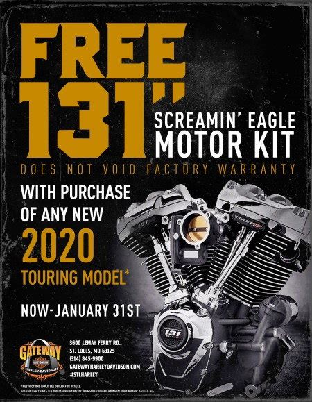 Free 131 Kit With A New Bike Purchase Harley Davidson Forums