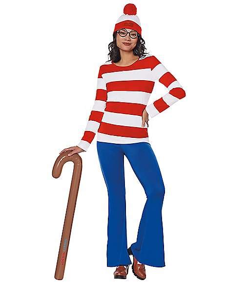 Adult Wenda Costume Kit Wheres Waldo