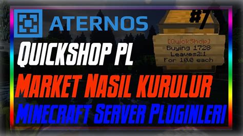 Merhaba arkadaşlar ben lathspell bugün sizler için hazırladığım ; Aternosta market kurmak (QuickShop,Vault).Market nasıl ...