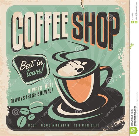 Retro Poster Coffee Poster Coffee Shop