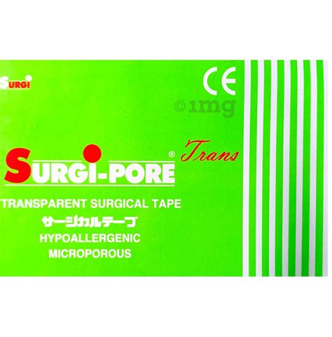 Surgi Pore Transparent Surgical Tape 914 Meter Buy Box Of 240 Tapes