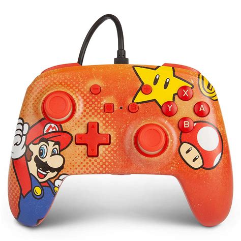 Buy Switch Enhanced Wired Controller Mario Vintage Game