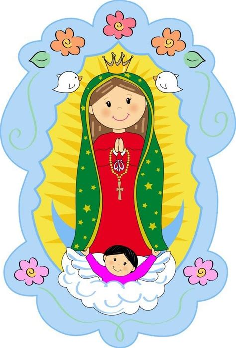 Virgen De Guadalupe Virgencita De Guadalupe Caricatura Virgen De