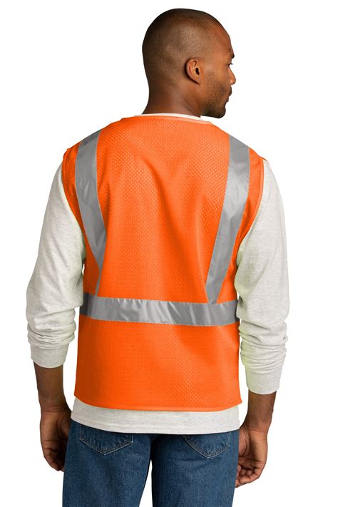 Cornerstone Csv102 Ansi 107 Class 2 Mesh Zippered Vest Shirtspace