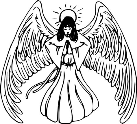 Free Praying Angel Silhouette Download Free Praying Angel Silhouette