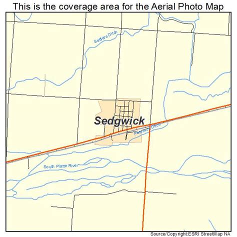 Aerial Photography Map Of Sedgwick Co Colorado