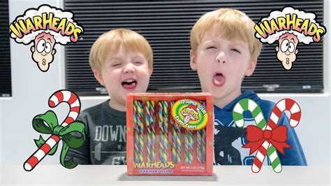 Warheads Super Sour Candy Cane Challenge Review Plus Nickelodeon Candy