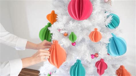 3d Paper Christmas Ornaments Easy Tree Ornament Templates