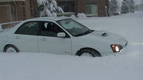 Hd Subaru Impreza Wrx Sti 2005 Snow Plow Drifting Ice