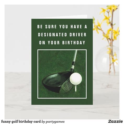 Funny Golf Birthday Card Zazzle Golf Birthday Cards Golf Birthday