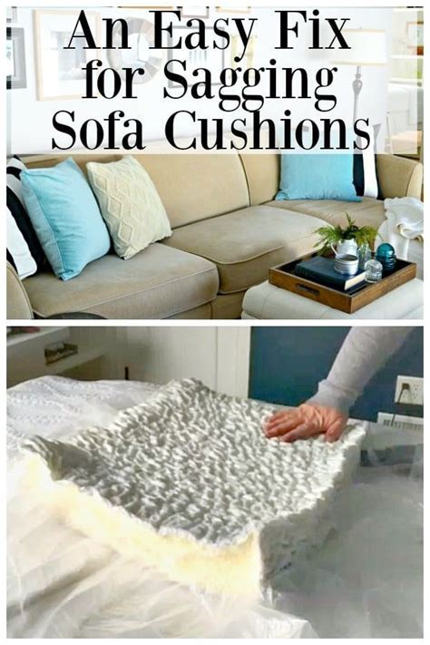 How To Fix Sagging Couch Cushions Cushions On Sofa Diy Couch Cushions Couch Repair
