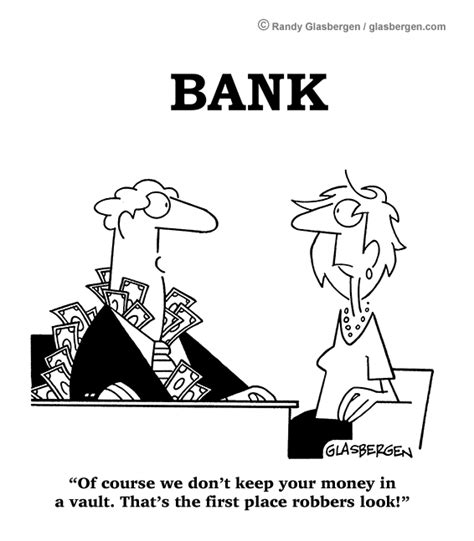 Cartoons About Banks Cartoons About Banking Glasbergen Cartoon Service