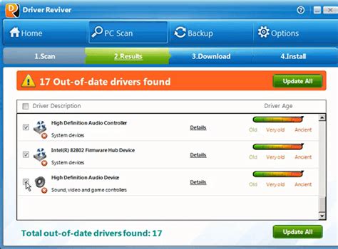 برنامج Driver Reviver لتحميل وتحديث تعريفات الحاسوب واخد نسخة إحتياطية