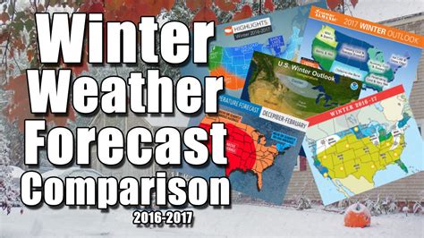 Winter Forecast Comparison 2016 2017 Youtube