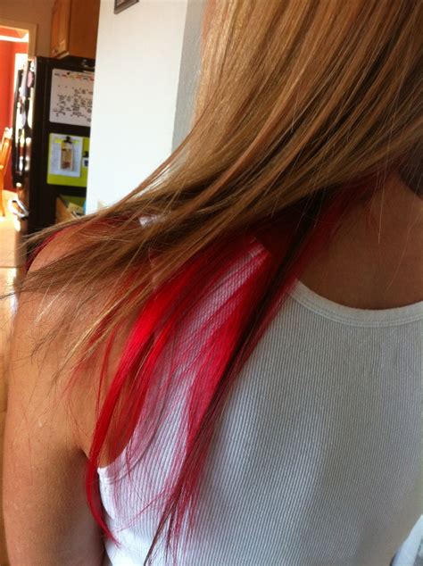 Red Streak Doing This To My Hair Red Streaks About Hair Cute
