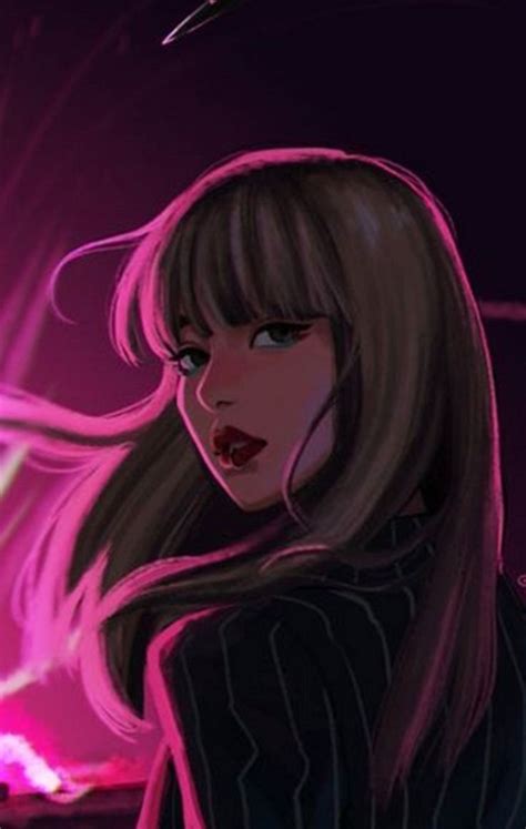 Blackpink Lisa Fanart Black Pink Instagram Fan Art Anime
