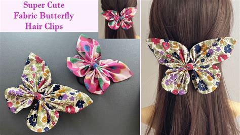 Fabric Butterfly Diy How To Make Butterfly Butterfly Hair How To