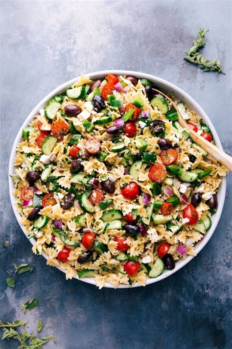 Greek Pasta Salad With The Best Dressing Chelseas Messy Apron