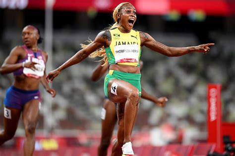 Jamaican Sprinter Elaine Thompson Herah Breaks Flo Jos Olympic Record